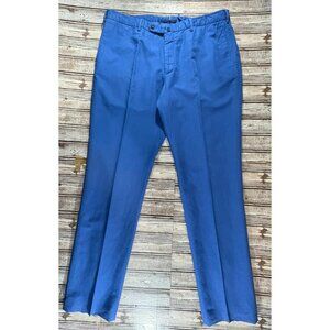 Incotex Linen blend Chino pants size 40 color blue slowear